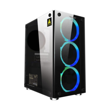 Armaggeddon Nimitz TR1100 MicroATX Case with Voltron Bronze 235FX PSU - Black