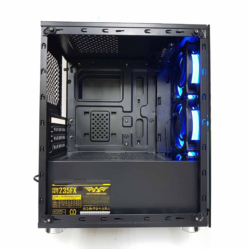 Armaggeddon Nimitz TR1100 MicroATX Case with Voltron Bronze 235FX PSU - Black - Image 2