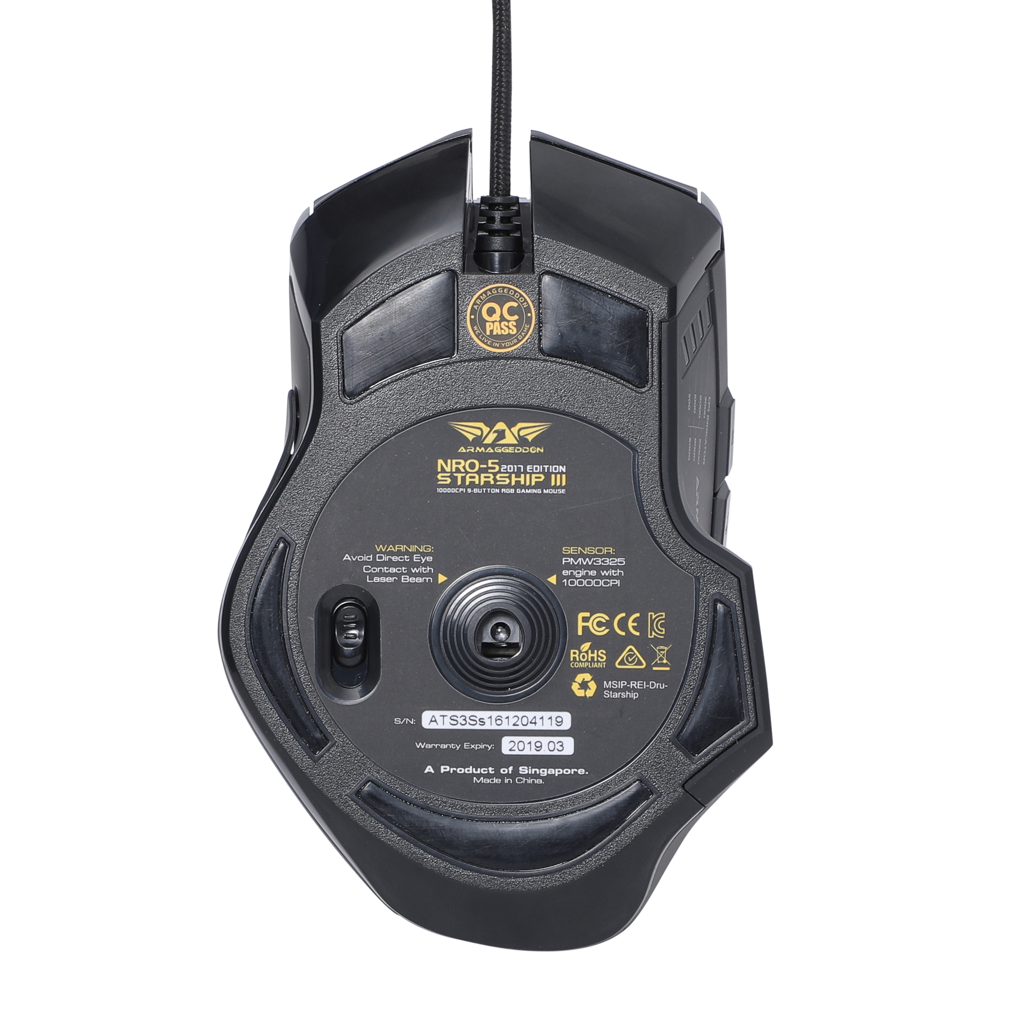 Armaggeddon NRO-5 STARSHIP III RGB Laser Gaming Mouse - Image 5