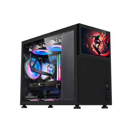 Armaggeddon Tessaraxx Core Vision Micro-ATX Gaming Case - Black